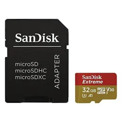 Memoria MicroSDHC SanDisk Extreme - 32GB - Clase 10 - UHS-I - C/Adaptador - SDSQXAF-032G-GN6MA