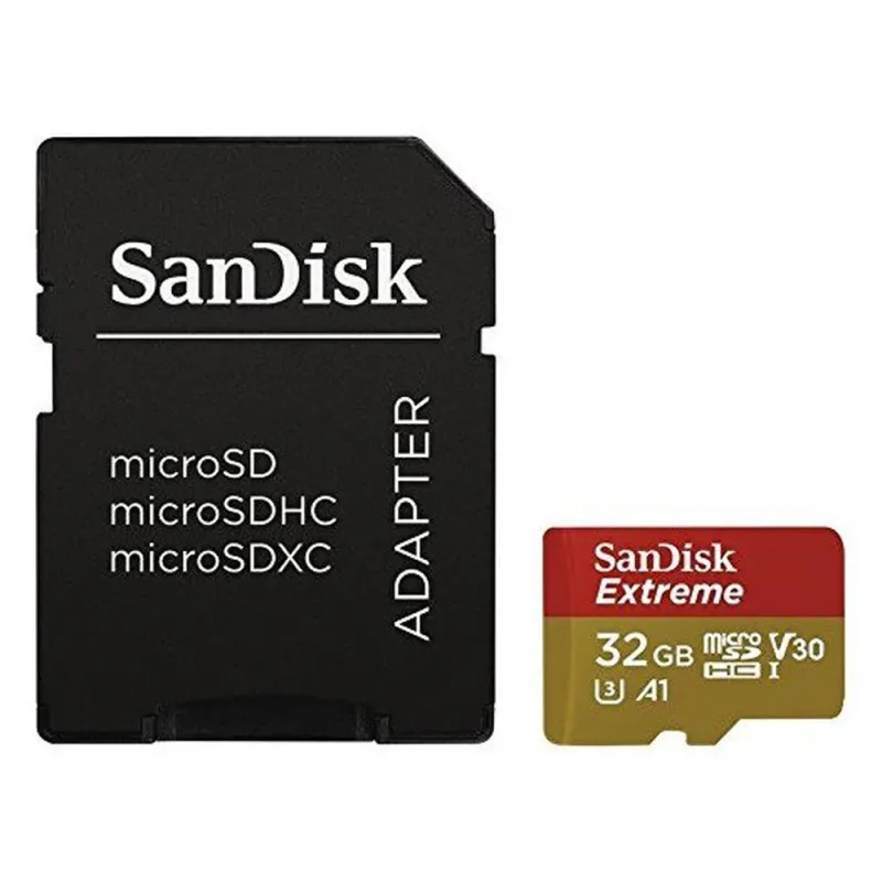 Memoria MicroSDHC SanDisk Extreme - 32GB - Clase 10 - UHS-I - C/Adaptador - SDSQXAF-032G-GN6MA