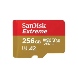 Memoria MicroSDXC SanDisk Extreme - 256GB - Clase 10 - C/Adaptador - SDSQXAV-256G-GN6MA