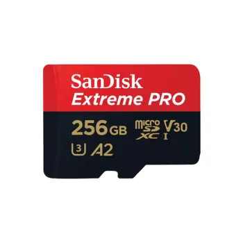 Memoria MicroSDXC SanDisk Extreme Pro - 256GB - Clase 10 - C/Adaptador - SDSQXCD-256G-GN6MA