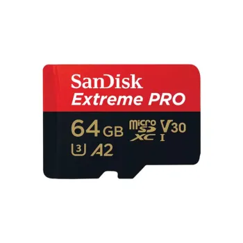 Memoria MicroSDXC SanDisk Extreme Pro - 64GB - Clase 10 - Con Adaptador - SDSQXCU-064G-GN6MA
