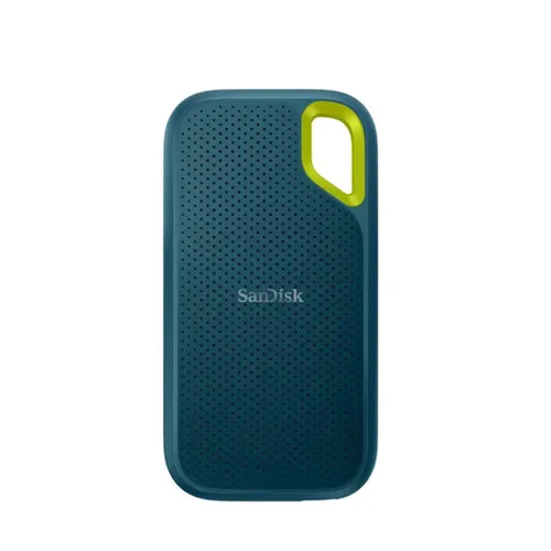 Unidad de Estado Sólido Externo SanDisk Extreme Portable - 2TB - USB 3.0 - Azul con Verde - SDSSDE61-2T00-G25M