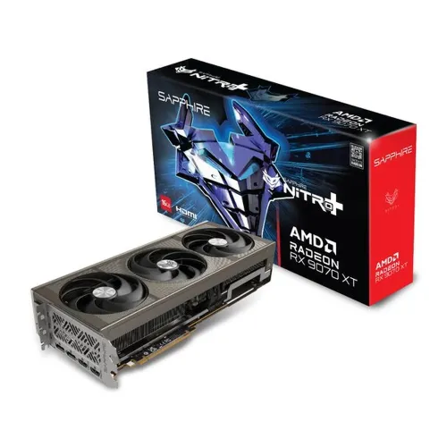 Tarjeta de Video SAPPHIRE NITRO+ Radeon RX 9070 XT - 16GB - 256 bit - PCI-E 5.0 - GDDR6 - HDMI - DisplayPort - 11348-01-20G
