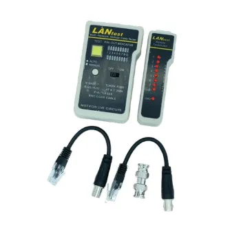 Probador de cables SAXXON G288 - Conectores RJ-45/BNC/RJ-11 - G288