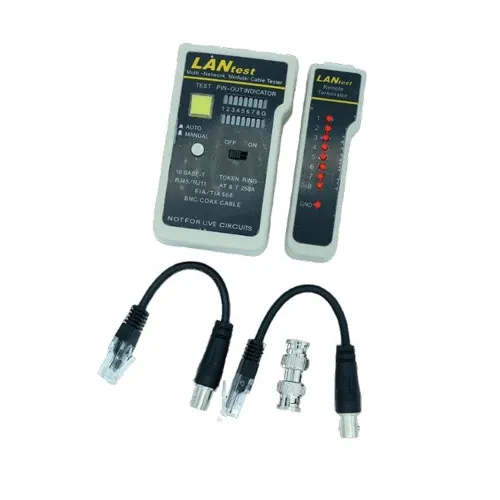 Probador de cables SAXXON G288 - Conectores RJ-45/BNC/RJ-11 - G288