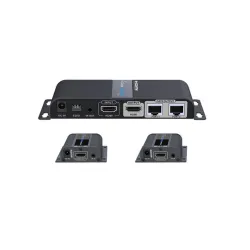 Kit Extensor de Video SAXXON LKV712pro - HDMI por Cable de Red Cat5 - Hasta 40M - FHD  - LKV712PRO
