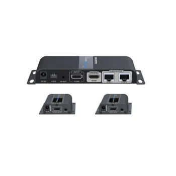 Kit Extensor de Video SAXXON LKV712pro - HDMI por Cable de Red Cat5 - Hasta 40M - FHD  - LKV712PRO