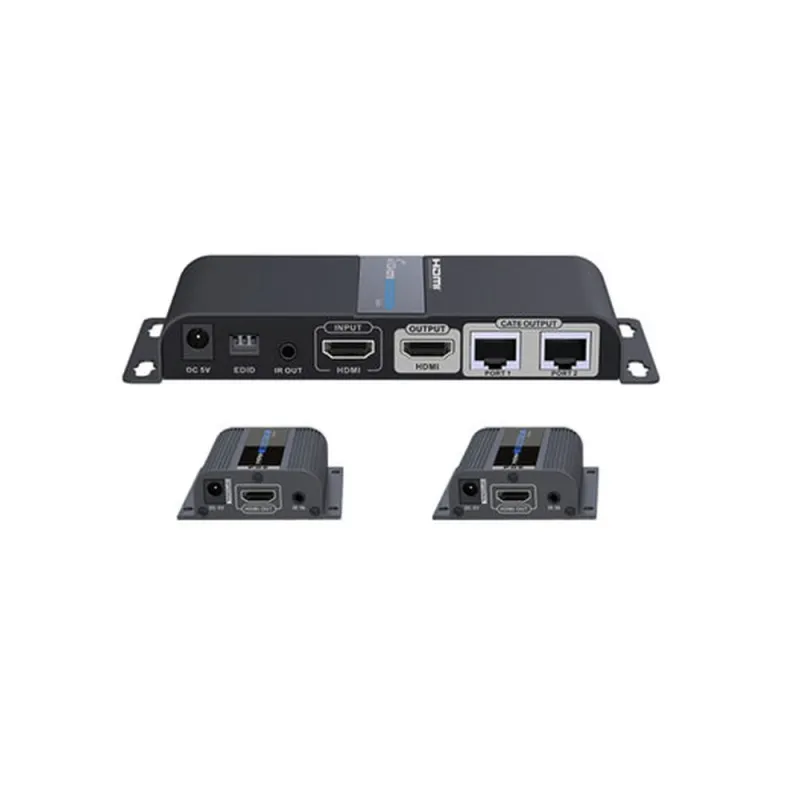 Kit Extensor de Video SAXXON LKV712pro - HDMI por Cable de Red Cat5 - Hasta 40M - FHD  - LKV712PRO