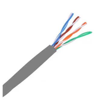 Bobina SAXXON - Cat5e - 305M - 24 AWG - Gris - OUTP5ECCA305G