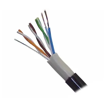 Bobina SAXXON OUTPCAT5ECOPEXT100 - UTP - Cat5e - 100M - Exterior - Negro - OUTPCAT5ECOPEXT100