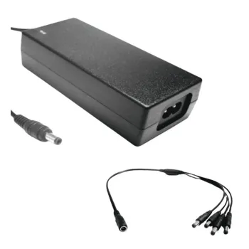 Fuente de Poder y Divisor para 4 Cámaras SAXXON PSU1204EPAQ2 - 12VDC - PSU1204D+PSUWB07