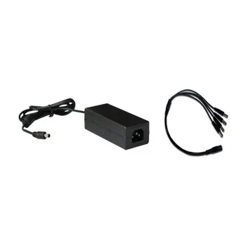 Kit SAXXON - Fuente de Poder - 12VDC - 5 AMP - Divisor de Energía PSUWB07 - PSU1205DPAQD