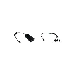 Fuente de Poder y Divisor de energia Saxxon  PSU1205D + PSUWB08 - 5 Conectores macho - 1 Conector hembra - PSU1205D + PSUWB08
