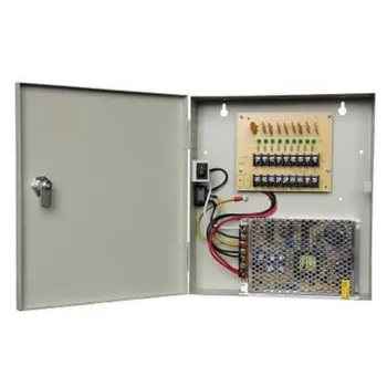 Fuente de Poder Regulada SAXXON PSU1210D9 - 12v -10 Amp - Para 9 Camaras - PSU1210D9