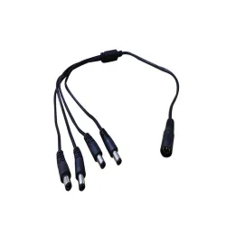 Divisor de Energia SAXXON PSUWB07 - 4 Salidas - 2.1MM - 4 Macho/ 1 Hembra - Negro - PSUWB07 Divisor de Energia SAXXON PSUWB07 - 4 Salidas - 2.1MM - 4 Macho/ 1 Hembra - Negro - PSUWB07