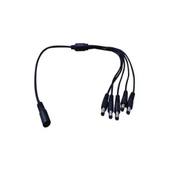 Divisor de Energía Saxxon PSUWB08 - 5 Conectores - 2.1mm - 40cm - PSUWB08