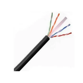 Bobina SAXXON - Cat5e - 305M - 24 AWG - Negro - TVD119038