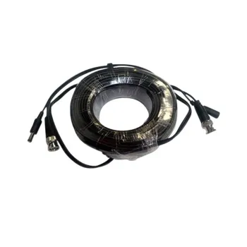 Cable de Video y Energía WB01-50C - 50M - BNC Macho - Conector de Energía Macho y Hembra - WB01-50C
