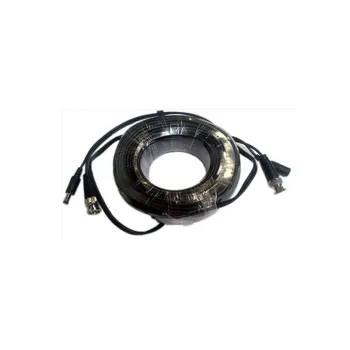 Cable Coaxial Saxxon WB0110C - BNC/DC Power Macho - BNC/DC Power Hembra - 10 Metros - WB0110C