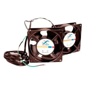 Ventilador SBE Tech SBE-J2VENTN127V - 4 1/2" - 2 Piezas - para Gabinete - SBE-J2VENTN127V