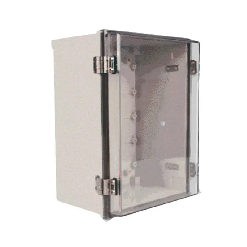 Gabinete SBE TECH TR15015090 - Plástico - 150x150x90mm - Cubierta transparente - Para exteriores - SBE-TR15015090