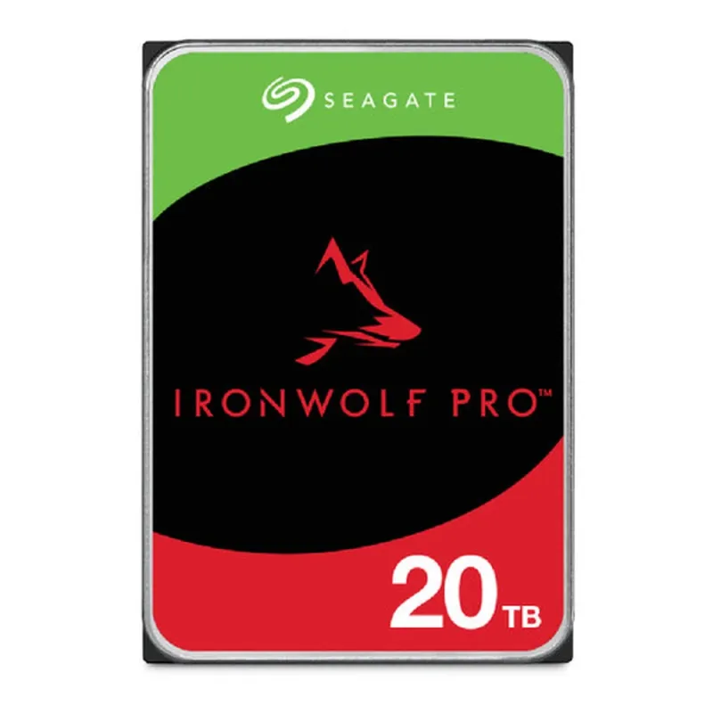 Disco Duro Seagate IronWolf Pro - 3.5" - 20TB - SATA 3 - Para NAS - ST20000NT001