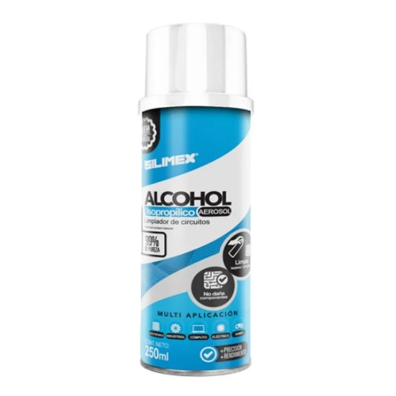 Alcohol Isopropílico Silimex - 250ml - Aerosol - 750300219631