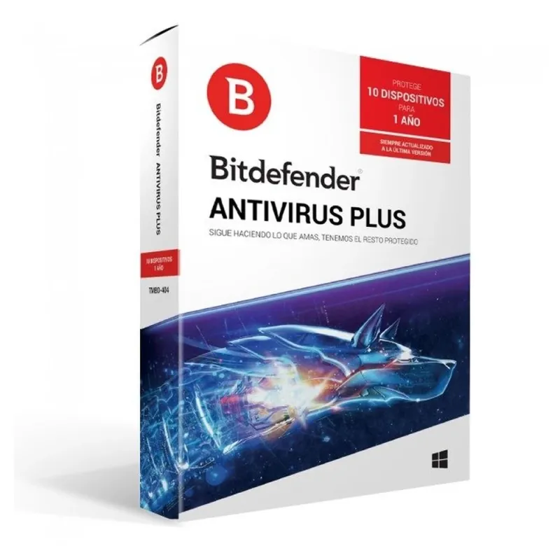 Antivirus Bitdefender Plus - 10 Usuarios - 1 Año - Caja - TMBD-404