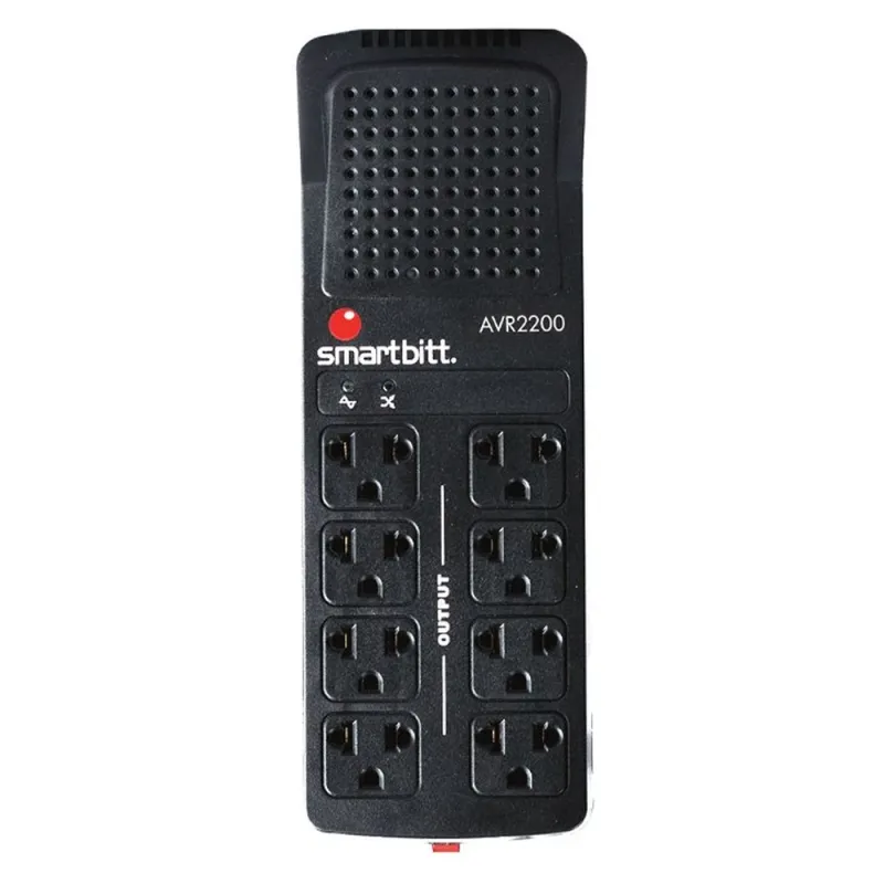 Regulador Smartbitt R-BITT 2200 - 2200VA/1100W - 8 Contactos - SBAVR2200
