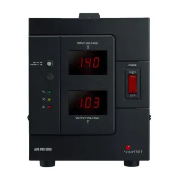 Regulador Smartbitt SBAVRC3000 - 3000VA/2000W - 4 Contactos - SBAVRC3000