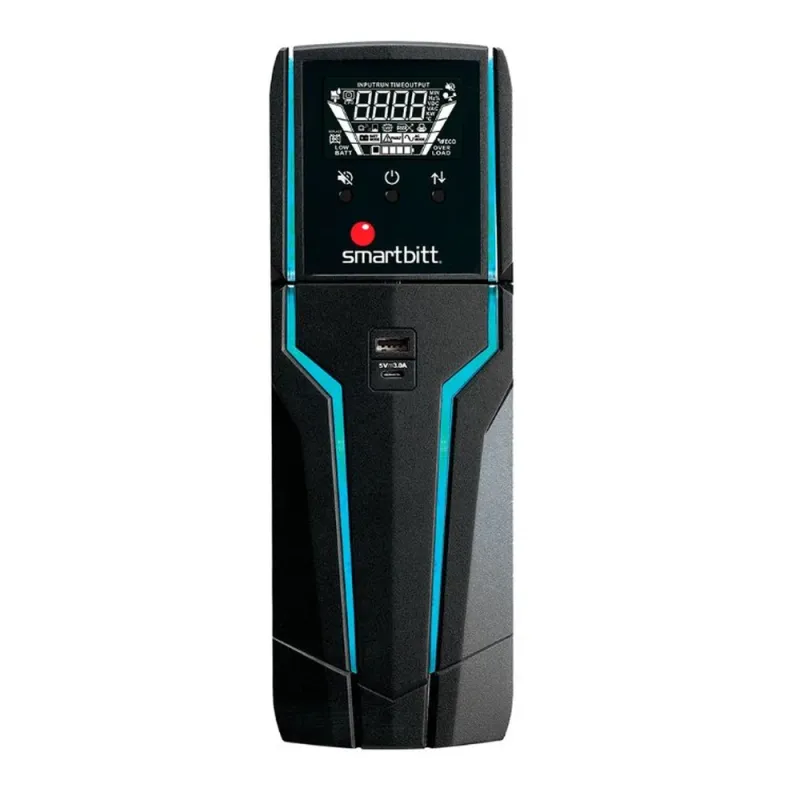 UPS Smartbitt SBNB1800G - 1800VA/900W - 8 Contactos NEMA 5-15R - Línea Interactiva - SBNB1800G