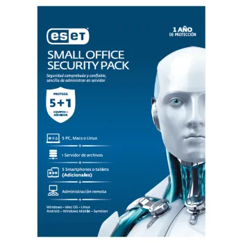 Eset Small Office Security Pack Seguridad Antivirus Base Español 5 Licencia(S) 1 Año(S) - TMESET-066