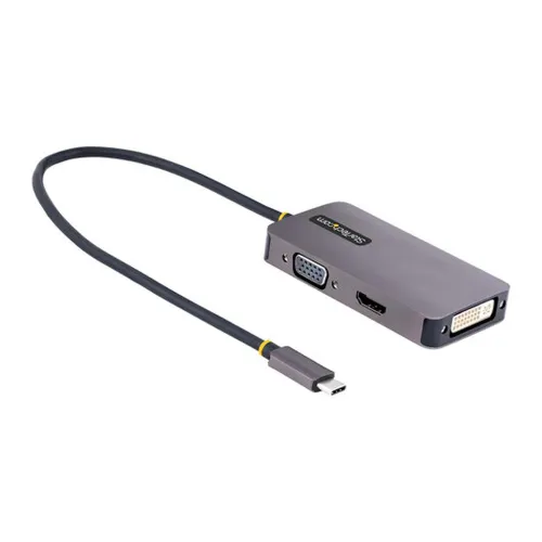 Adaptador de Vídeo StarTech.com - HDMI - VGA - DVI-I - 118-USBC-HDMI-VGADVI Adaptador de Vídeo StarTech.com - HDMI - VGA - DVI-I - 118-USBC-HDMI-VGADVI