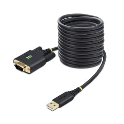Adaptador StarTech.com 1P10FFC-USB-SERIAL - USB-A a Serial - 3m - Negro - 1P10FFC-USB-SERIAL Adaptador StarTech.com 1P10FFC-USB-SERIAL - USB-A a Serial - 3m - Negro - 1P10FFC-USB-SERIAL