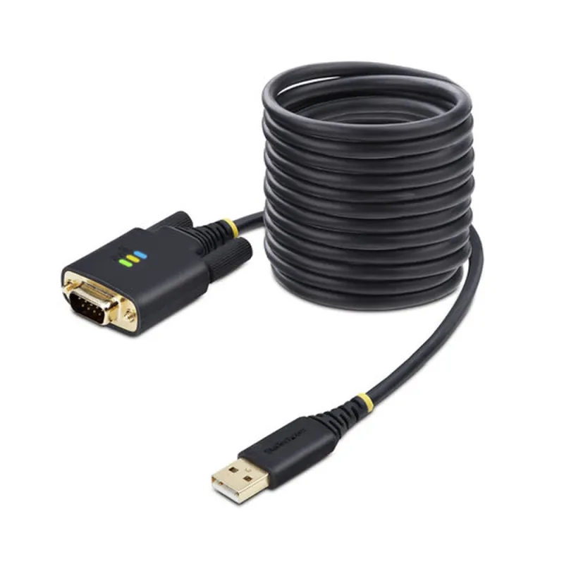 Adaptador StarTech.com 1P10FFC-USB-SERIAL - USB-A a Serial - 3m - Negro - 1P10FFC-USB-SERIAL