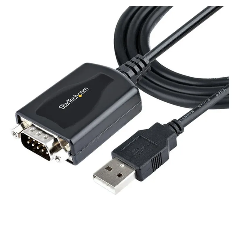 Adaptador StarTech.com - USB-A a Serial - 90cm - Negro - 1P3FPC-USB-SERIAL