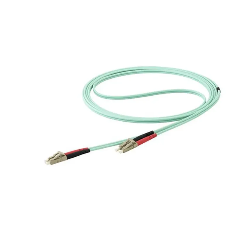 Cable de Fibra Óptica StarTech.com - LC - Dúplex - Multimodo - 15M - Aqua - 450FBLCLC15