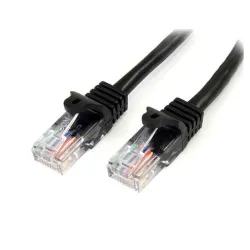 Cable de Red StarTech.com - Cat5e - RJ-45 - 50cm - Negro - 45PAT50CMBK Cable de Red StarTech.com - Cat5e - RJ-45 - 50cm - Negro - 45PAT50CMBK