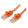 Cable de Red StarTech.com - Cat5e - RJ-45 - 50cm - Naranja - 45PAT50CMOR