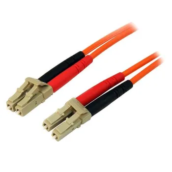Cable de Fibra Óptica StarTech.com - LC - Dúplex - Multimodo - 1M - Naranja - 50FIBLCLC1