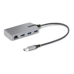 Hub USB StarTech.com 5G3AGBB-USB-A-HUB - USB-A a 3x USB 3.0 - Ethernet - Gris - 5G3AGBB-USB-A-HUB Hub USB StarTech.com 5G3AGBB-USB-A-HUB - USB-A a 3x USB 3.0 - Ethernet - Gris - 5G3AGBB-USB-A-HUB