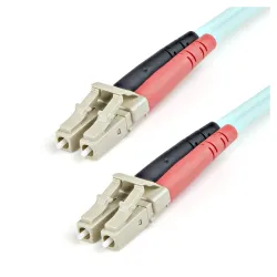 Cable de Fibra Óptica StarTech.com - LC - Dúplex - Multimodo - 1M - Aguamarina - A50FBLCLC1 Cable de Fibra Óptica StarTech.com - LC - Dúplex - Multimodo - 1M - Aguamarina - A50FBLCLC1