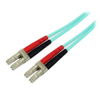 Cable de Fibra Óptica StarTech.com - LC - Dúplex - Multimodo - 2M - Aqua - A50FBLCLC2