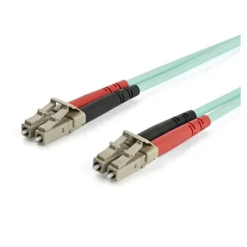 Cable de Fibra Óptica StarTech.com - LC - Dúplex - Multimodo - 7M - Aguamarina - A50FBLCLC7
