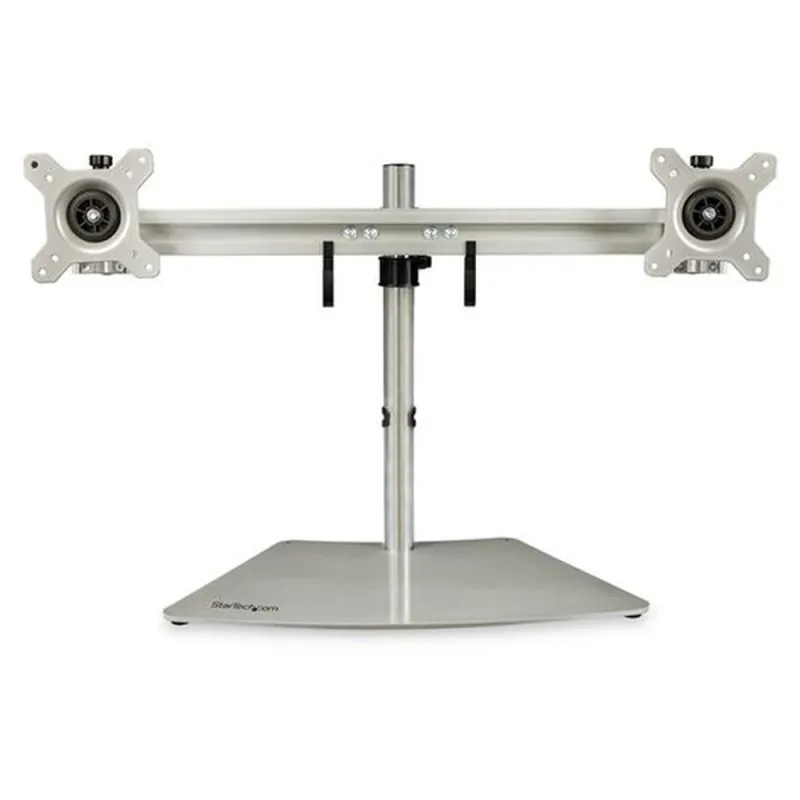 Soporte StarTech.com ARMDUOSS - Para 2 Monitores - Horizontal - Hasta 24" - Para Escritorio - Plata - ARMDUOSS
