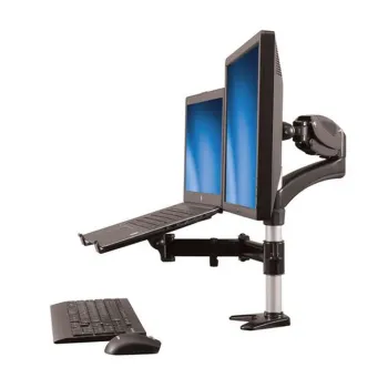 Brazo para 1 Monitor StarTech.com + Base para Laptop Ajustable - ARMUNONB