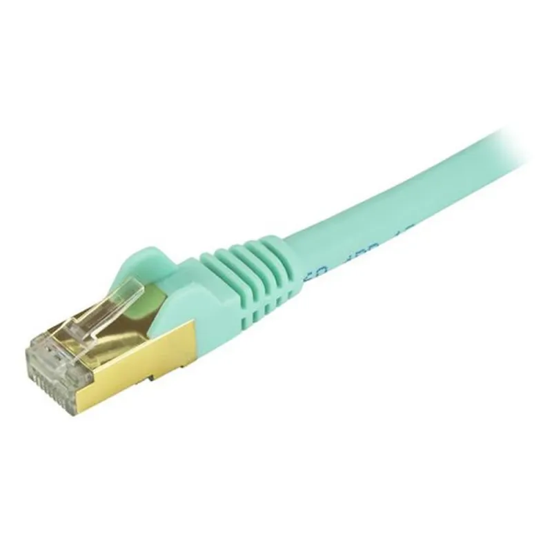 Cable de Red StarTech.com - Cat6a - RJ-45 - 90cm - Aqua - C6ASPAT3AQ