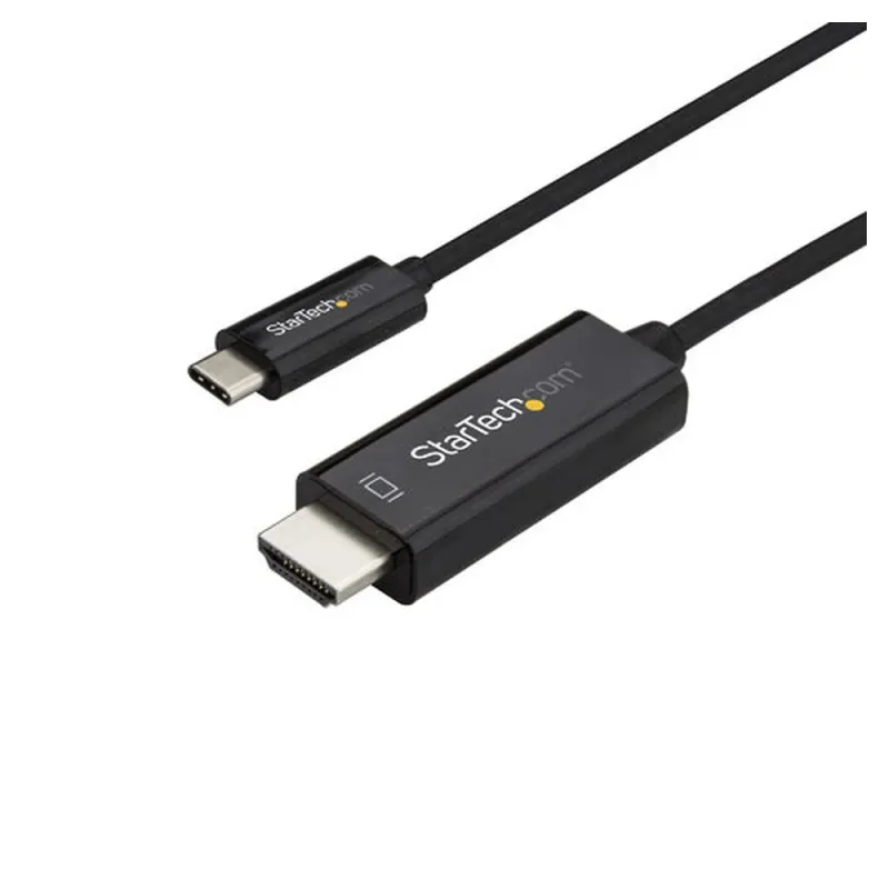 Cable Adaptador StarTech.com CDP2HD1MBNL - 1 m - USB-C a HDMI - 4K - Negro - CDP2HD1MBNL