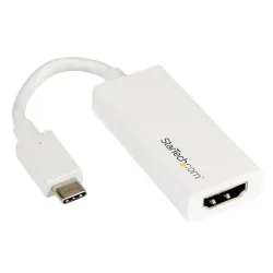 Adaptador de Video StarTech.com CDP2HDW - USB-C a HDMI - 4k - 30Hz - Blanco - CDP2HDW Adaptador de Video StarTech.com CDP2HDW - USB-C a HDMI - 4k - 30Hz - Blanco - CDP2HDW