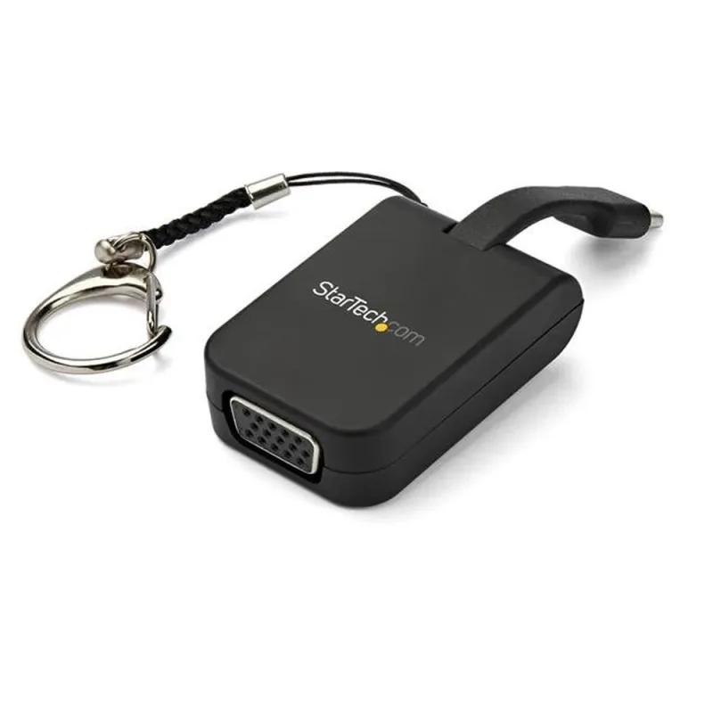 Adaptador Portátil StarTech.com - USB-C a VGA - Macho/Hembra - 1080p - Llavero - CDP2VGAFC